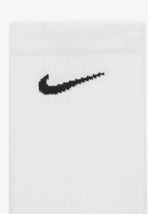 Calcetines de entrenamiento unisex Everyday Cushion Crew de NIKE, 3 pares en blanco - Image 4