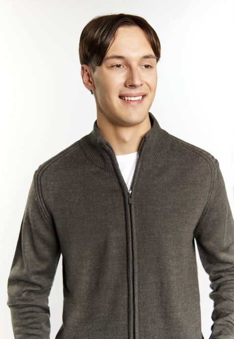 Mo Cardigan Men dark grey melange - Image 5