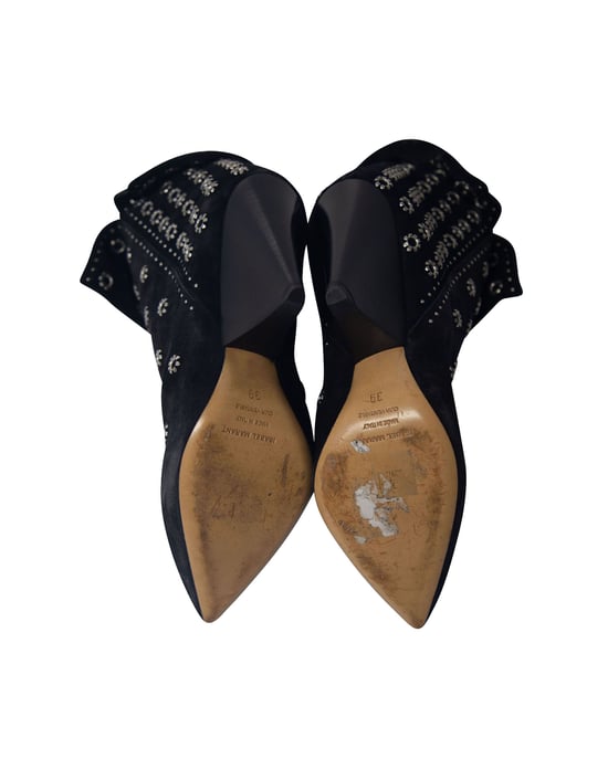 Isabel Marant Lakky 90 Eyelet Boots in Black Suede - Image 5