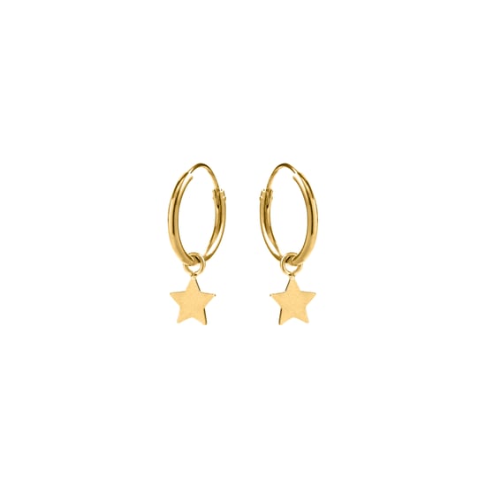 Pendientes Luxenter, Essential de Plata de Ley 925 acabados en oro amarillo de 18 quilates - Image 2