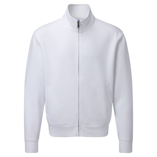 Russell Mens Authentic Full Zip Jacket (White) - Image 1
