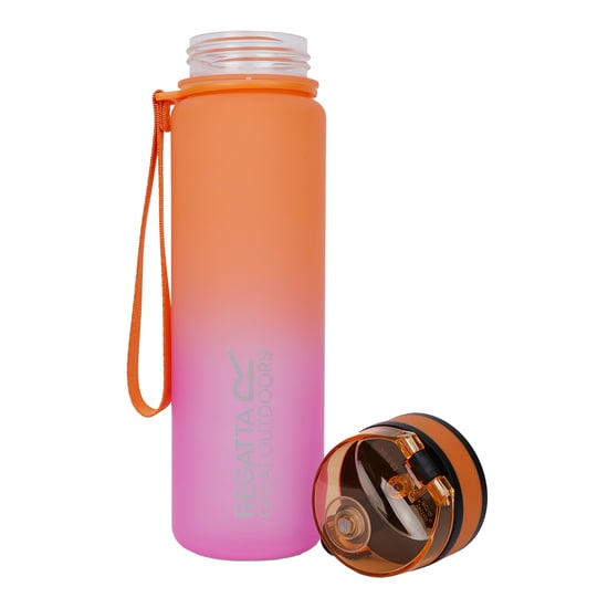 Regatta Great Outdoors 0.6L Tritan Drinks Flip Flask (Satsuma/Pure Orange) - Image 2