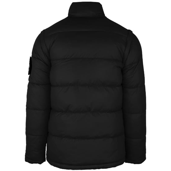 Plein Sport Vertical Logo Padded Black Jacket