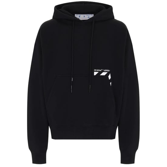 Off-White Diag Pocket Design Skate Fit sudadera con capucha negra - Image 1