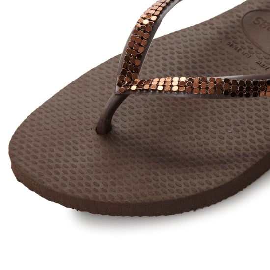 Havaianas Ladies - Slim Metal Mesh Detail Flip Flop - Image 4