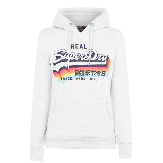 Women's Superdry Vintage Logo Hoodie in White