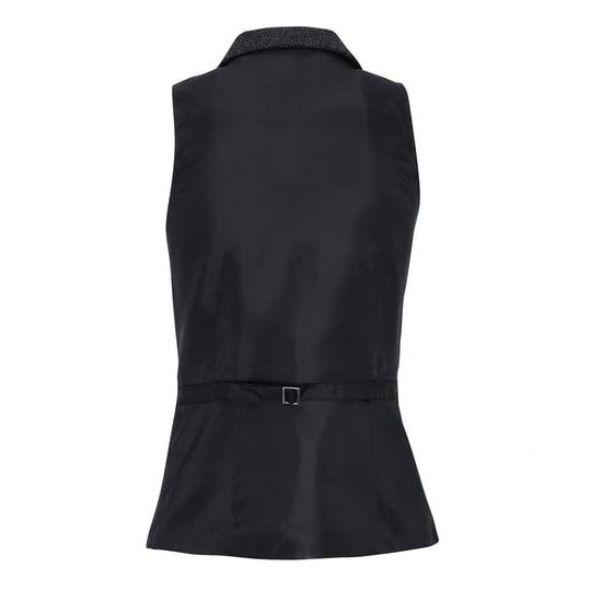 Premier Womens/Ladies Herringbone Waistcoat (Charcoal) - Image 2