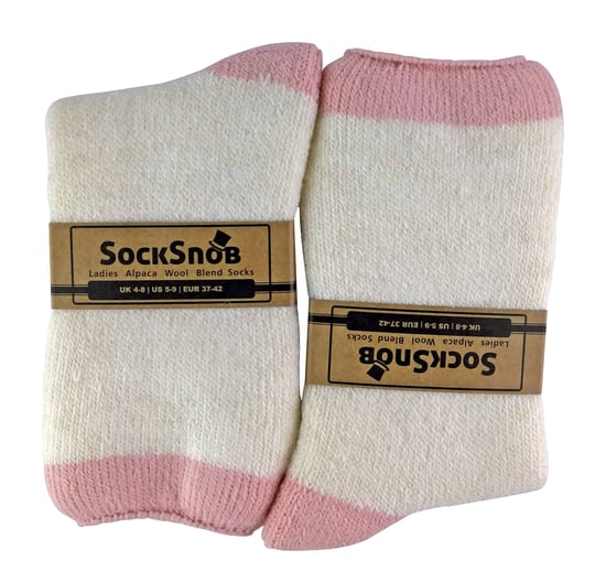 Calcetines térmicos de lana de alpaca con pinzas para mujer - Image 2