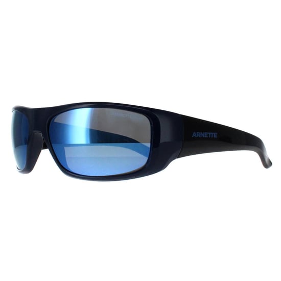 Arnette Rectangle Mens Dark Blue Dark Grey Mirror Water Polarized Hot Shot AN4182 - Image 1