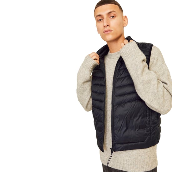 Jack & Jones Mens Sleeveless Gilet – Zipper Closure and High Neck