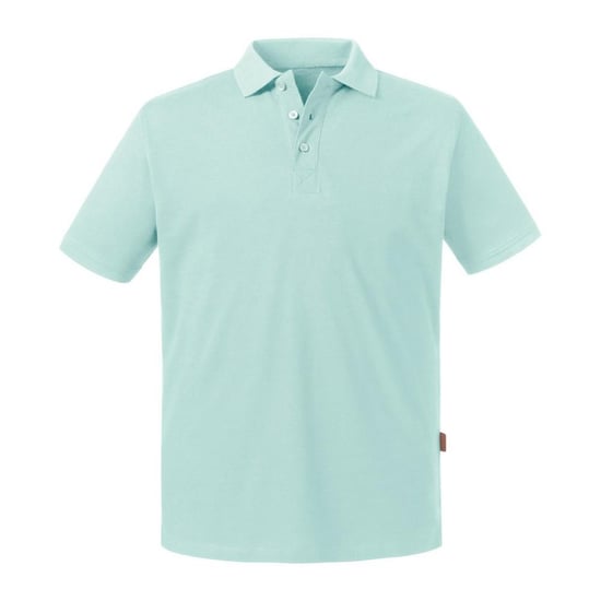 Russell Mens Pure Organic Polo (Aqua)