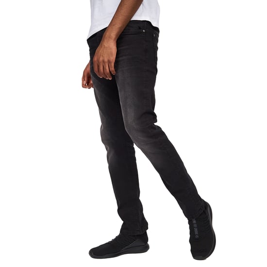 Crosshatch Mens Svelte Stretch Jeans (Black Wash) - Image 1