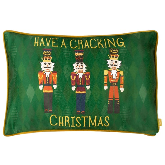 cojín de terciopelo con relleno de poliéster 'cracking Christmas' de furn. - Image 1