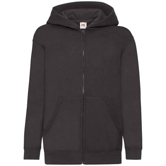 Fruit Of The Loom Childrens/Kids Hooded Sweatshirt (Black) - Image 1
