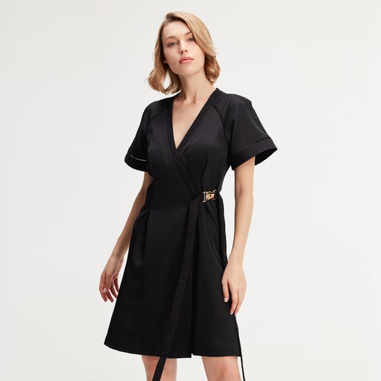 Minimalist Wrap Dress - Image 1