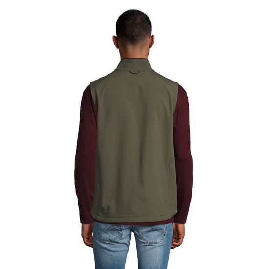 SOLS Mens Rallye Softshell Sleeveless Gilet (Army) - Image 2