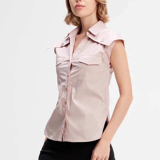 Sleeveless shirt with flaps on shoulders - Image 3