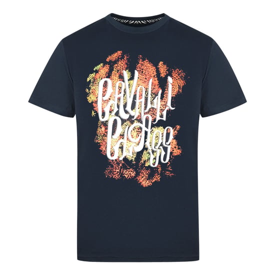 Camiseta Navy con Logo Bold de Cavalli Class - Image 1