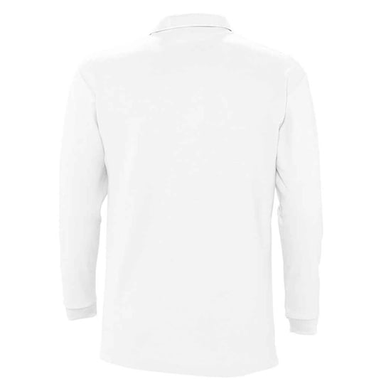 SOLS Unisex Adult Winter II Long-Sleeved Polo Shirt (White) - Image 2