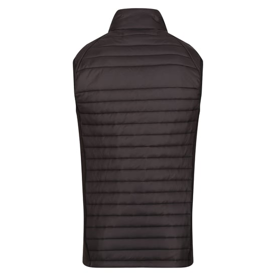 Regatta Mens Navigate Quilted Hybrid Gilet (Black/Seal Grey) - Image 2