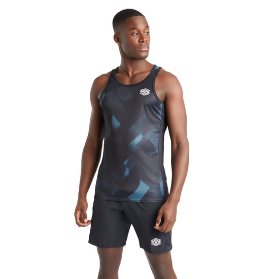 Umbro Mens Pro Training Vest Top (Black/Phantom Grey/Stargazer) - Image 5