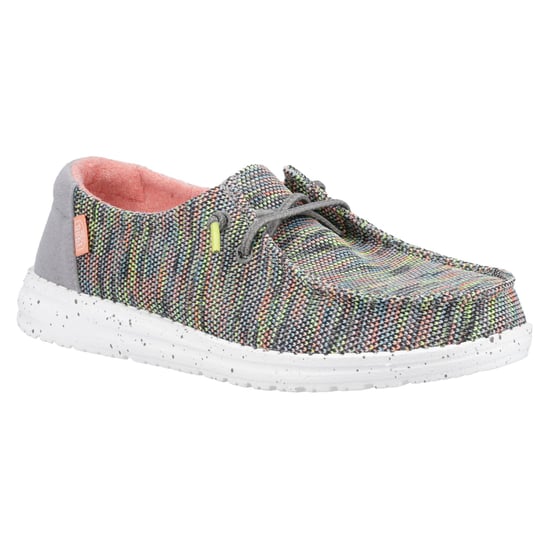 HEYDUDE Wendy Sox Polyester/Cotton/Spandex Women's Peacock Pink Loafers - Image 5