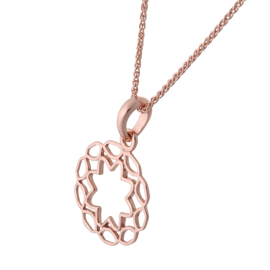 Orphelia 'Jasmine' Women's 925 Sterling Silver Set: Bracelet + Earrings + Necklace - Rose SET-7076/1 - Image 3