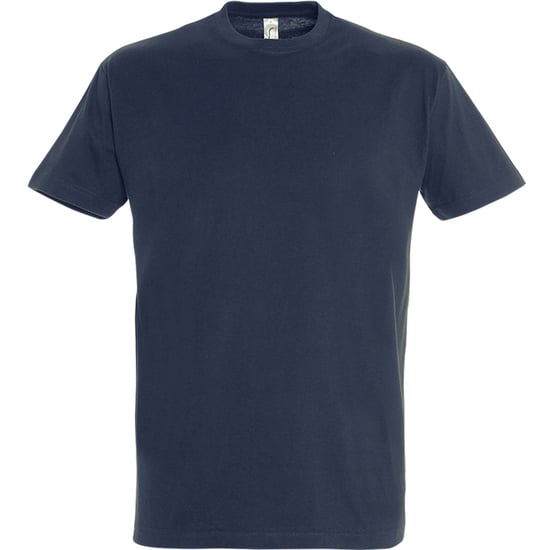 SOLS Mens Imperial Heavyweight Short Sleeve T-Shirt (Navy) - Image 1