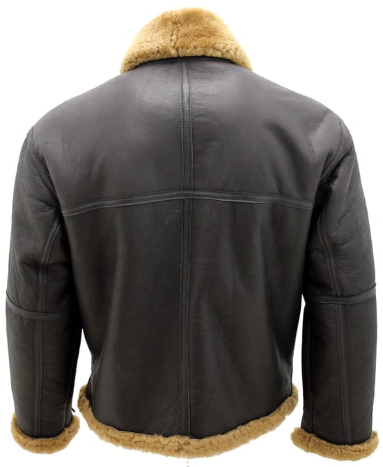 Chaqueta de aviador de piel de oveja de la RAF - Skyfair - Image 4