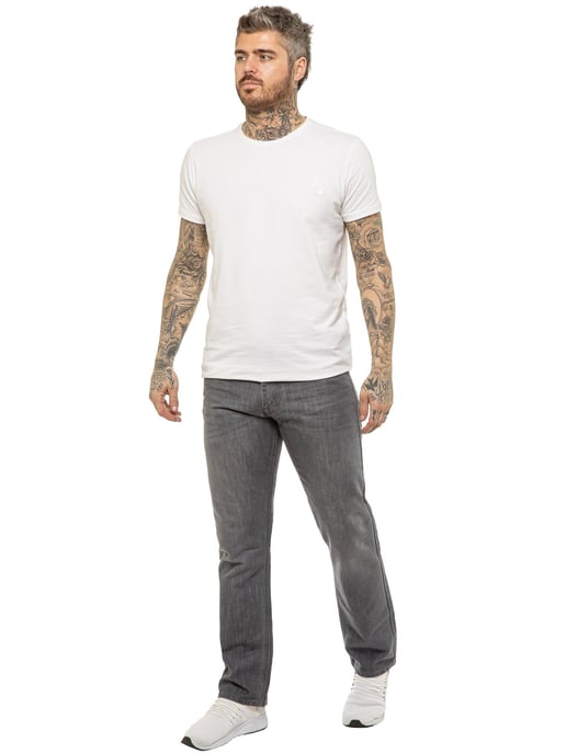 Enzo | Vaqueros de corte recto para hombre -Gris - Image 4