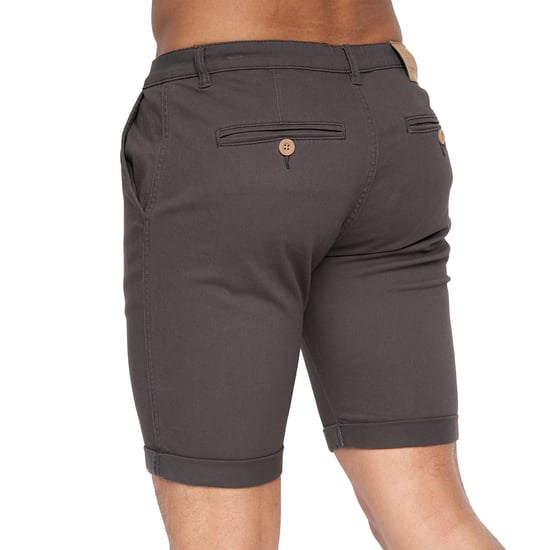 Crosshatch Mens Sinwood Chino Shorts (Charcoal) - Image 3