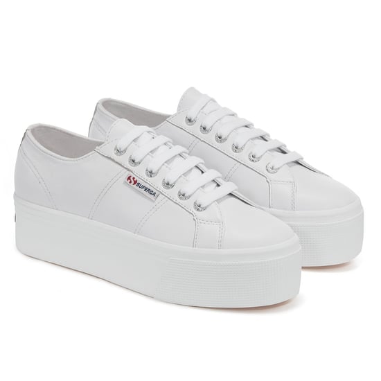 Superga Womens/Ladies 2790 Nappa Leather Trainers (Optic White) - Image 1