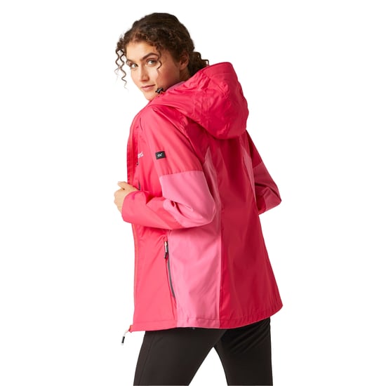 Regatta Womens/Ladies Highton V Stretch Waterproof Jacket (Pink Potion/Flamingo Pink) - Image 5