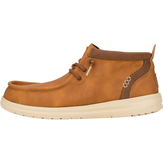 HEYDUDE Wally Mid GripR Classic Polyurethane Men's Cognac/Tan Boots - Image 5