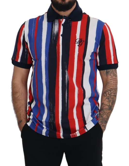 Dolce & Gabbana Polo de Algodón Multicolor para Hombre - Image 3