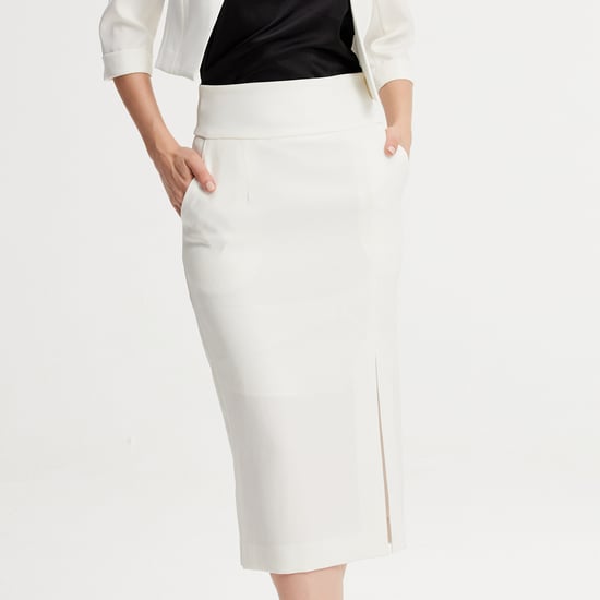 Front Slit Pencil Skirt - Image 1