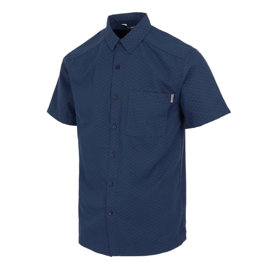 Regatta Mens Mindano IX Triangle Short-Sleeved Shirt (Navy) - Image 3