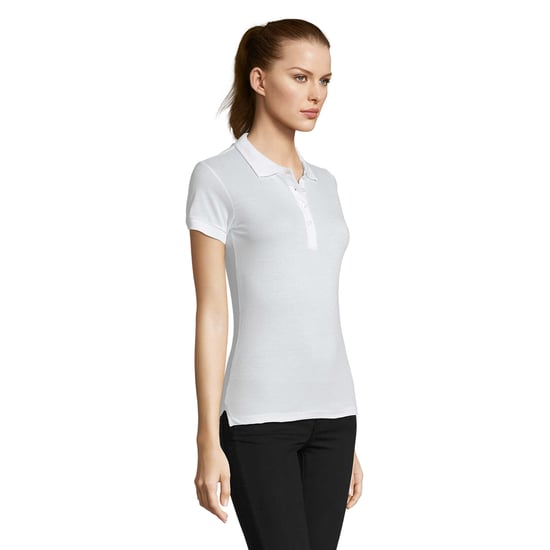 SOLS Womens/Ladies Passion Polo Shirt (White) - Image 3