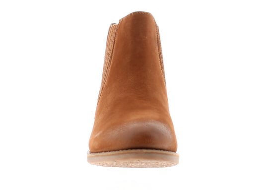 Hush Puppies Edith Womens Leather Ankle Boots Tan