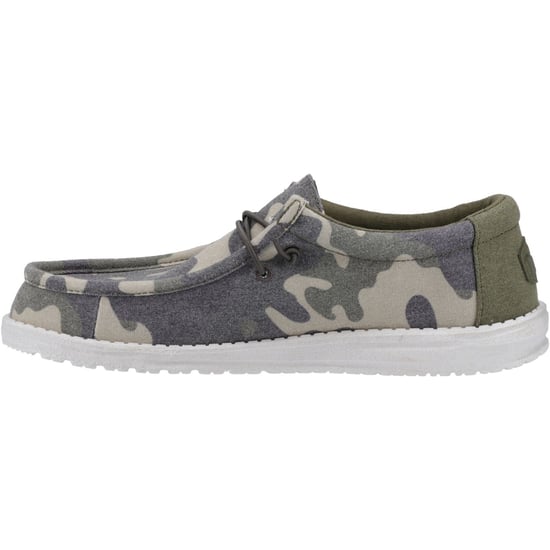 HEYDUDE Wally Washed Camo Polyester Men's Camo Boat Shoes - Image 4