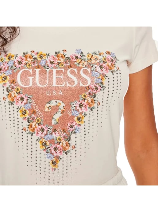 Camiseta con estampado floral para mujer de Guess - Image 2