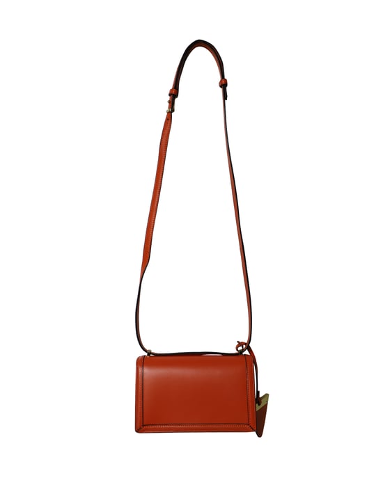 Loewe Small Barcelona Crossbody Bag in Orange Leather - Image 2