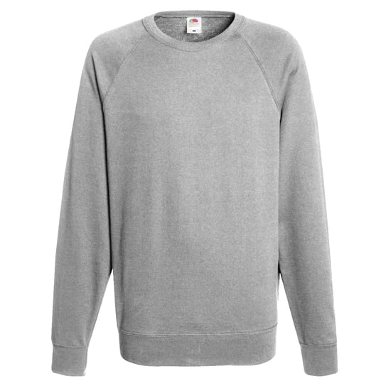 Fruit Of The Loom Mens Lightweight Raglan Sweatshirt (240 GSM) (Heather Grey) - Image 1
