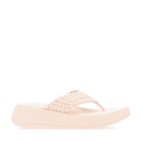 Women's Fit Flop F-Mode Leather Flatform Toe-Post Sandals in Rose - Image 1