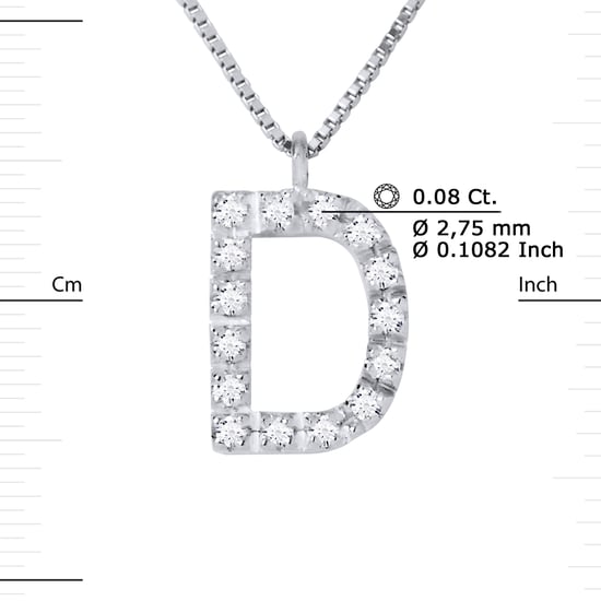 DIADEMA - Necklace with Diamonds - D -White Gold