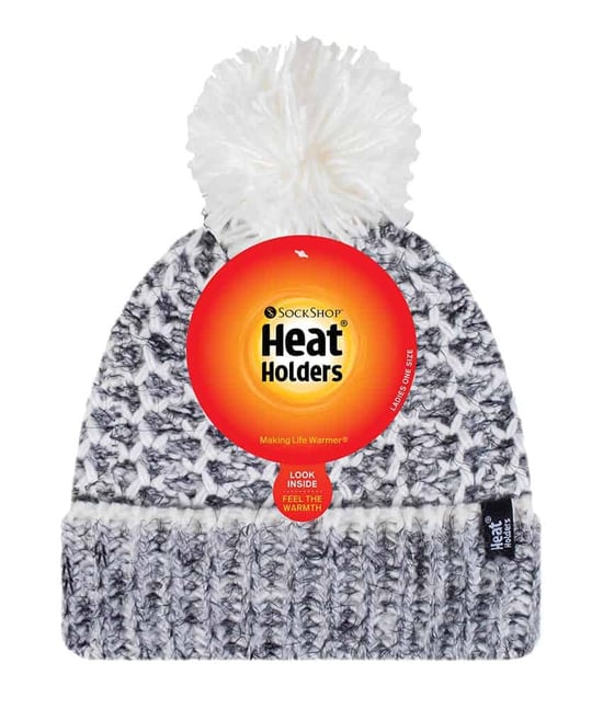 Gorro térmico de invierno para mujer con forro polar y pompón - Image 2