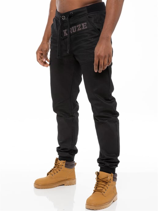 Kruze | Vaqueros con puños para hombre - Negro - Image 1