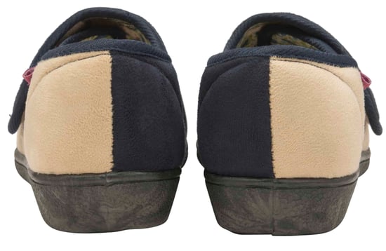 Dunlop - Pantuflas de velcro florales de espuma viscoelástica ajustables para señoras mayores - Image 2