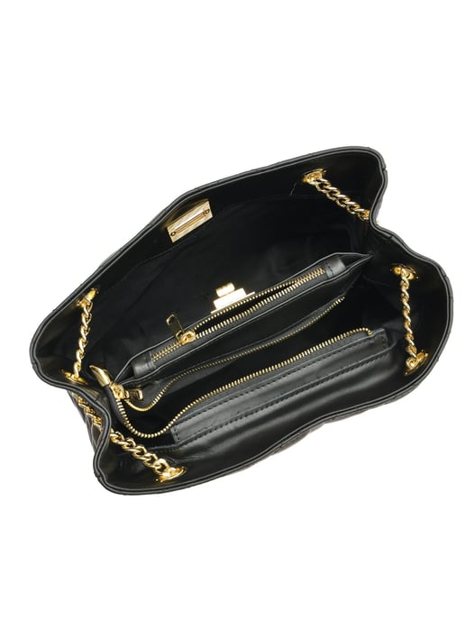 Isabella Rhea Black Leather Bag