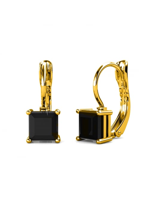Conjuntos cuadrados simples: dorado y negro - Image 4